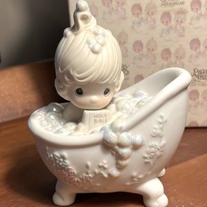 Precious Moments Baptism Keepsake. Vintage- EUC - Original Box and Packing! 1985